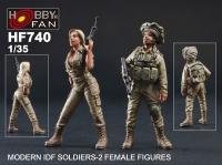 1/35 IDF Soldiers - 2 Female Resin Figures