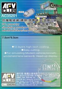 1:35 AFV Club PC Panel for Simulating Modern Vehicle (Aircraft) Windshield/Lens