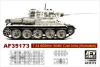 1:35 AFV T-34 500mm Width Cast Links (Workable)