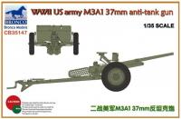 1/35 WWII US ARMY M3A1 37mm ANTI-TANK GUN 