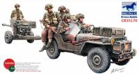 1/35 BRITISH 6 PDR ANTI-TANK GUN (AIRBORNE) w/1/4 TON TRUCK 